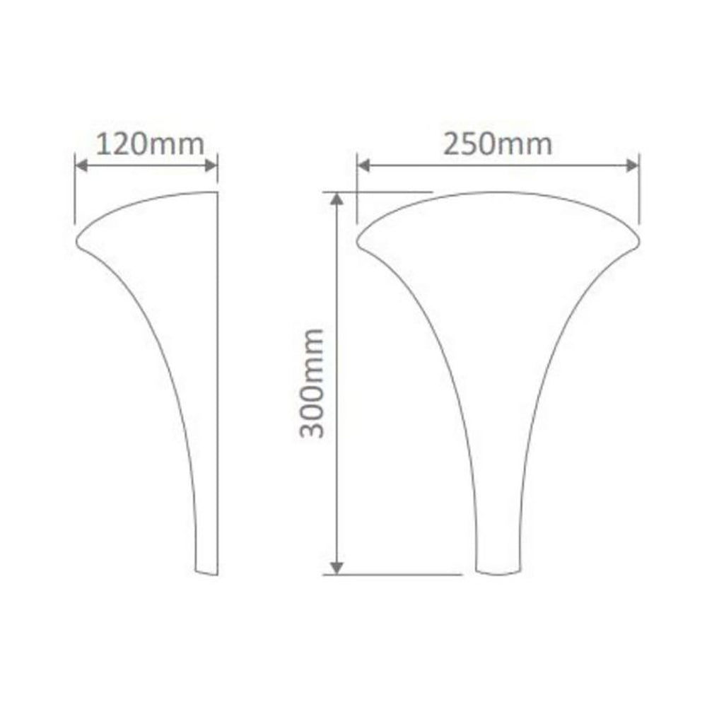 Buy Wall Sconce Australia BF-2185 Wall Sconce W250mm White Ceramic - 11036