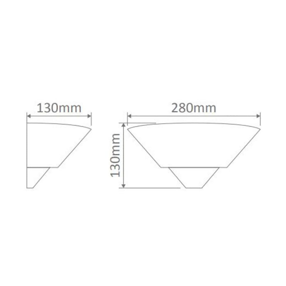 Buy Wall Sconce Australia BF-7908 Wall Sconce W280mm White Ceramic Frosted Glass - 11051