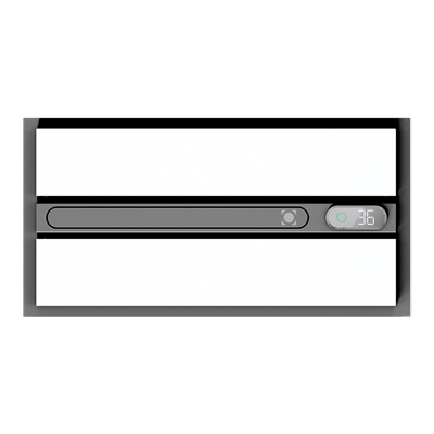 Airsway 6 in 1 Premium Slimline LED Bathroom Heater 25W Tri Color Black - 56014