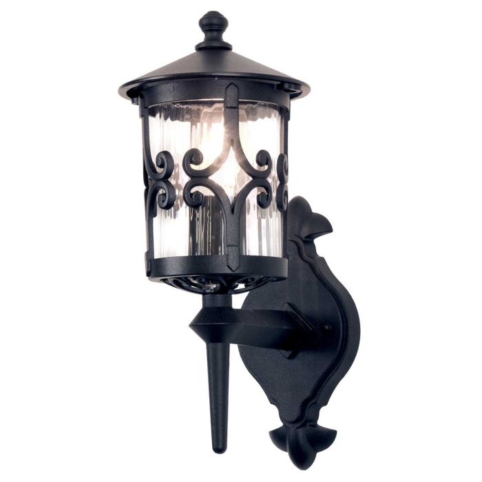Hereford Wall Up Lantern Black - BL10-BLACK