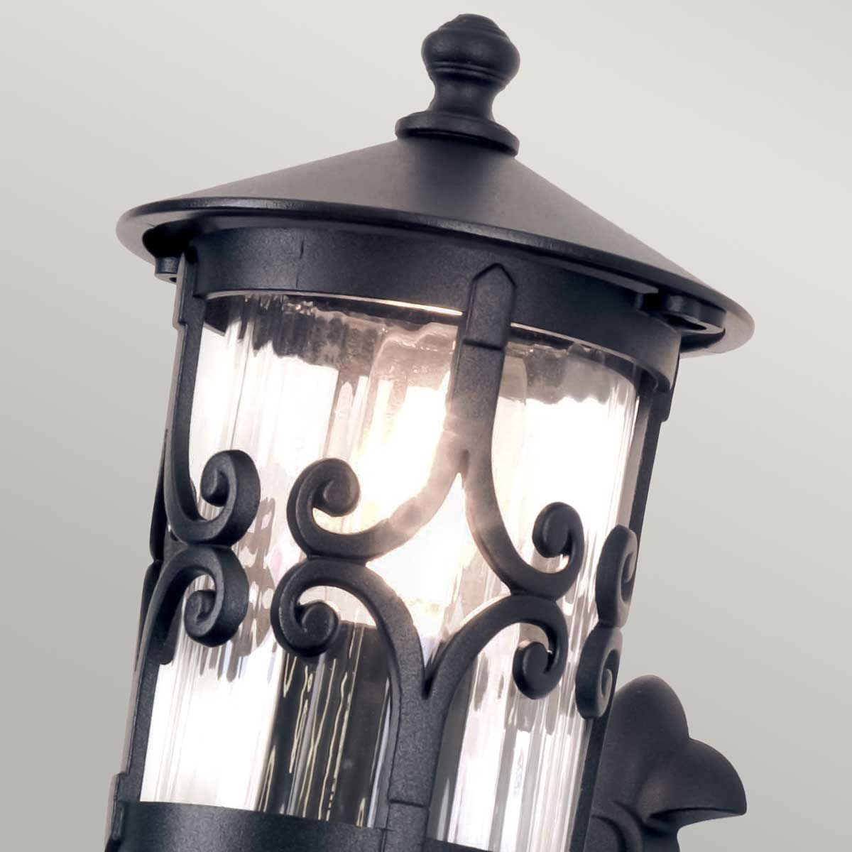 Hereford Wall Up Lantern Black - BL10-BLACK