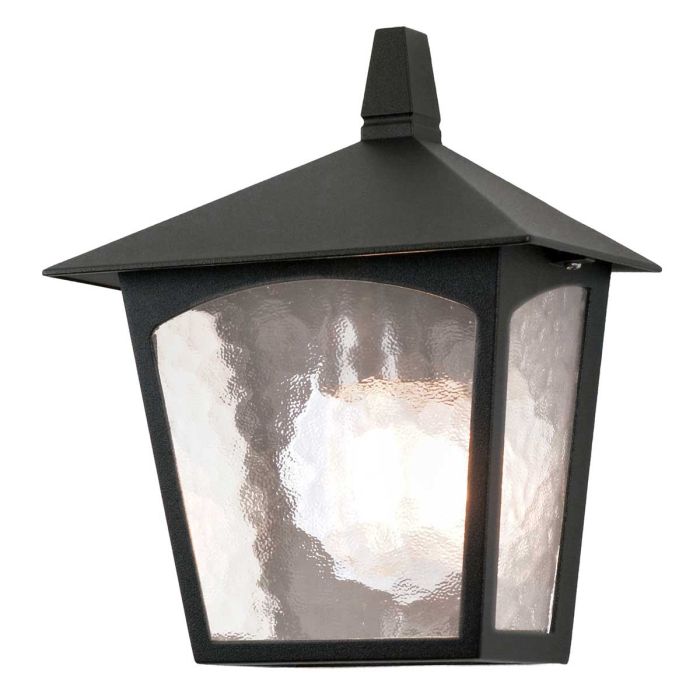 York Wall Flush Lantern Black - BL15-BLACK