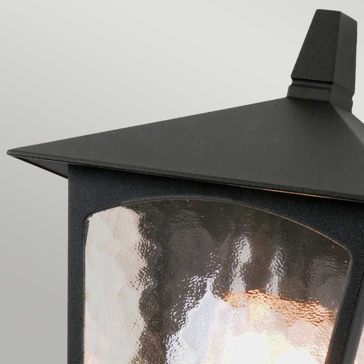 York Wall Flush Lantern Black - BL15-BLACK