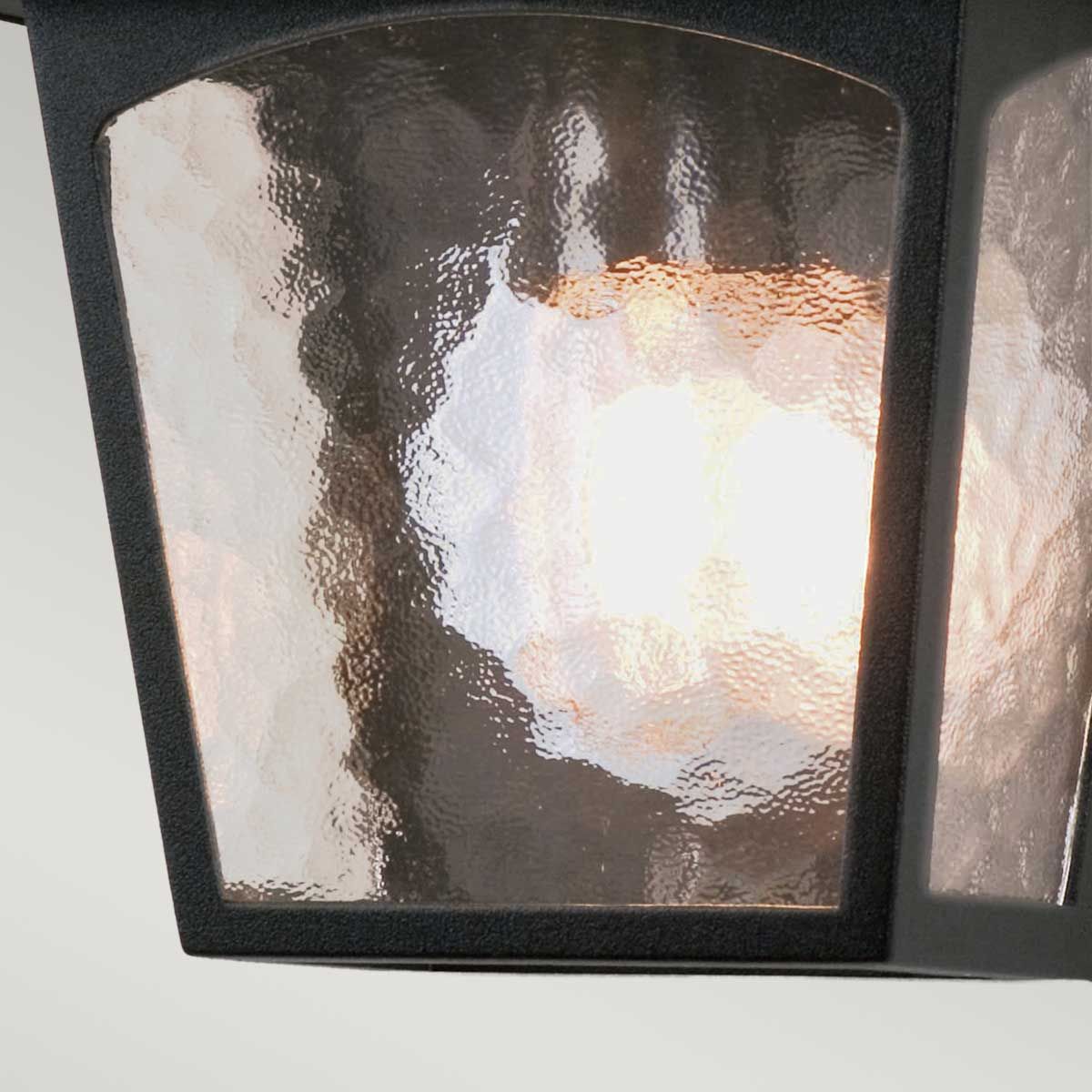 York Wall Flush Lantern Black - BL15-BLACK