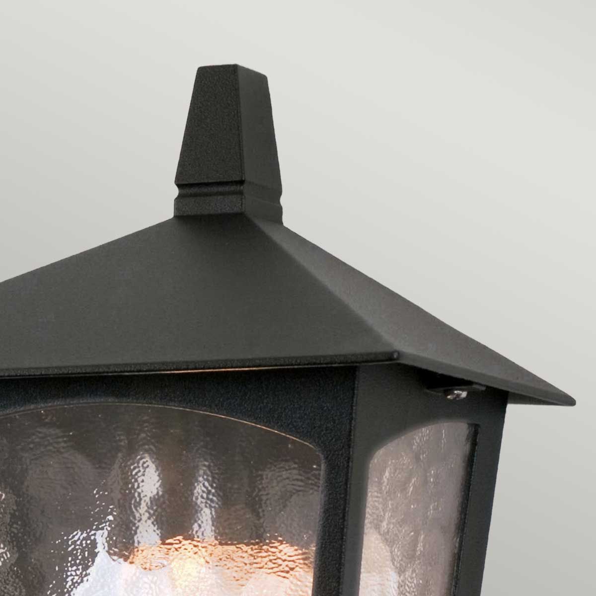 York Wall Flush Lantern Black - BL15-BLACK
