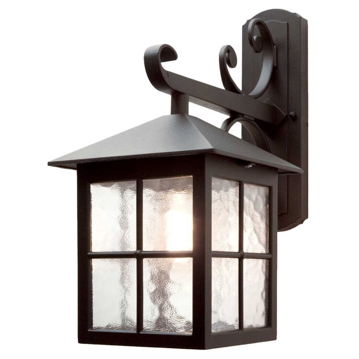 Winchester 400mm Wall Down Lantern Black - BL19-BLACK