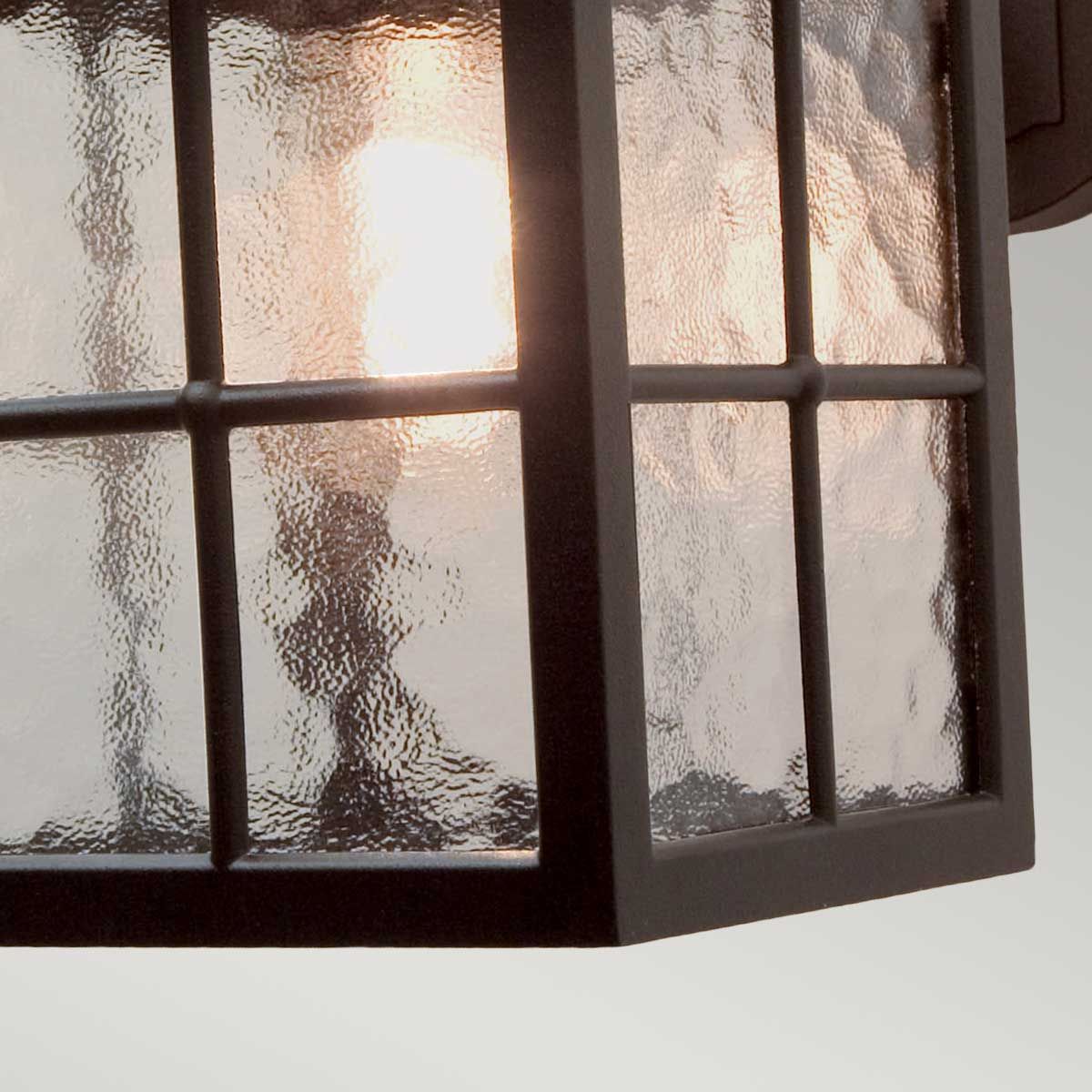Winchester 400mm Wall Down Lantern Black - BL19-BLACK