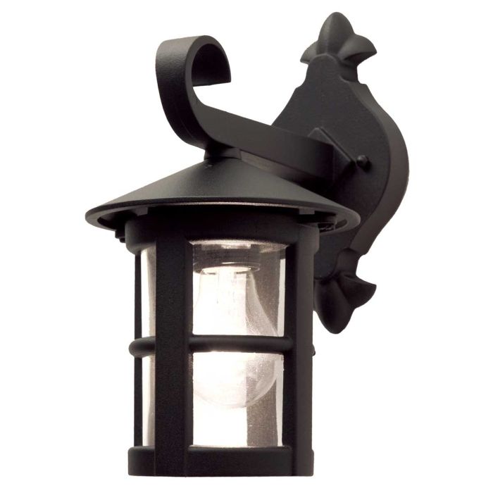 Hereford Wall Down Lantern Black - BL21-BLACK-E27