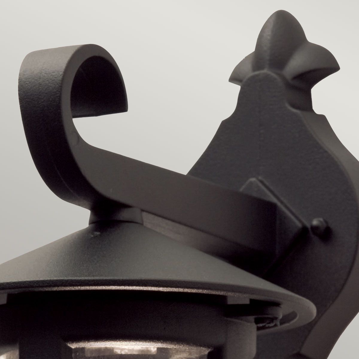 Hereford Wall Down Lantern Black - BL21-BLACK-E27