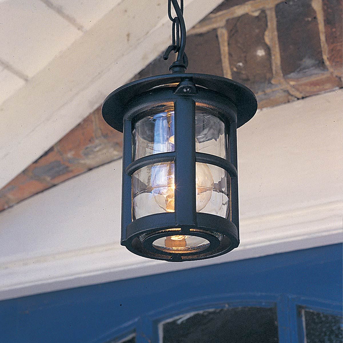 Hereford Ceiling Chain Lantern Black - BL21B-BLACK