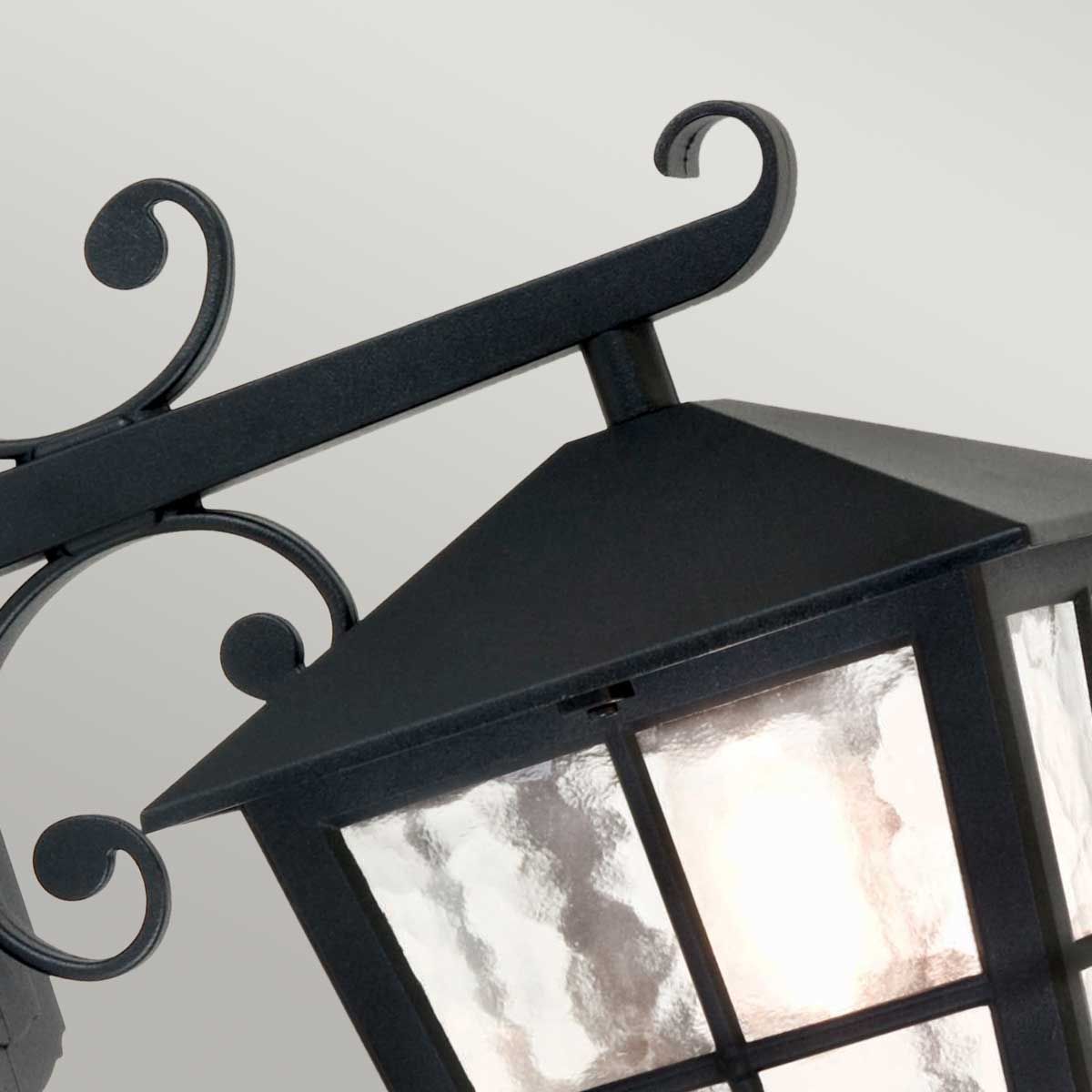 Canterbury Wall Down Lantern Black - BL52M-BLACK