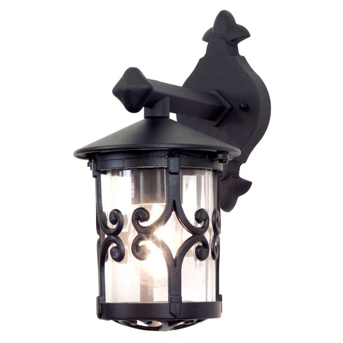 Hereford Wall Down Lantern Black - BL8-BLACK