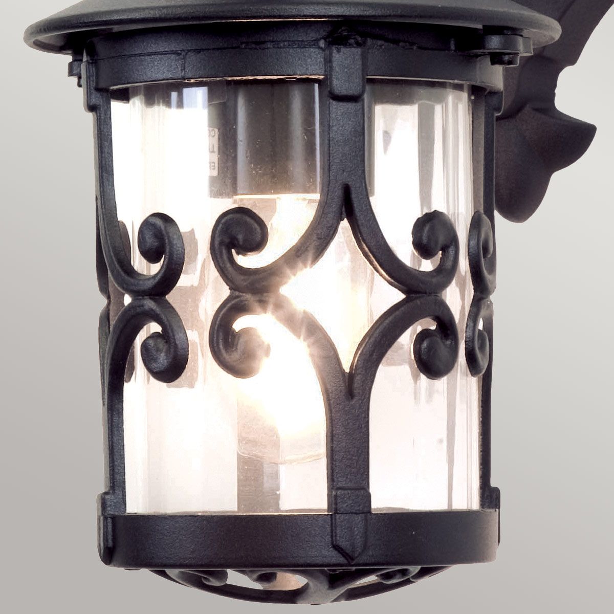 Hereford Wall Down Lantern Black - BL8-BLACK