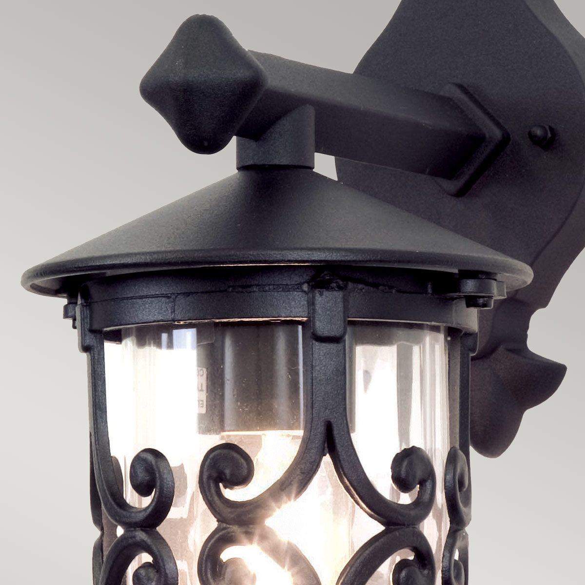 Hereford Wall Down Lantern Black - BL8-BLACK