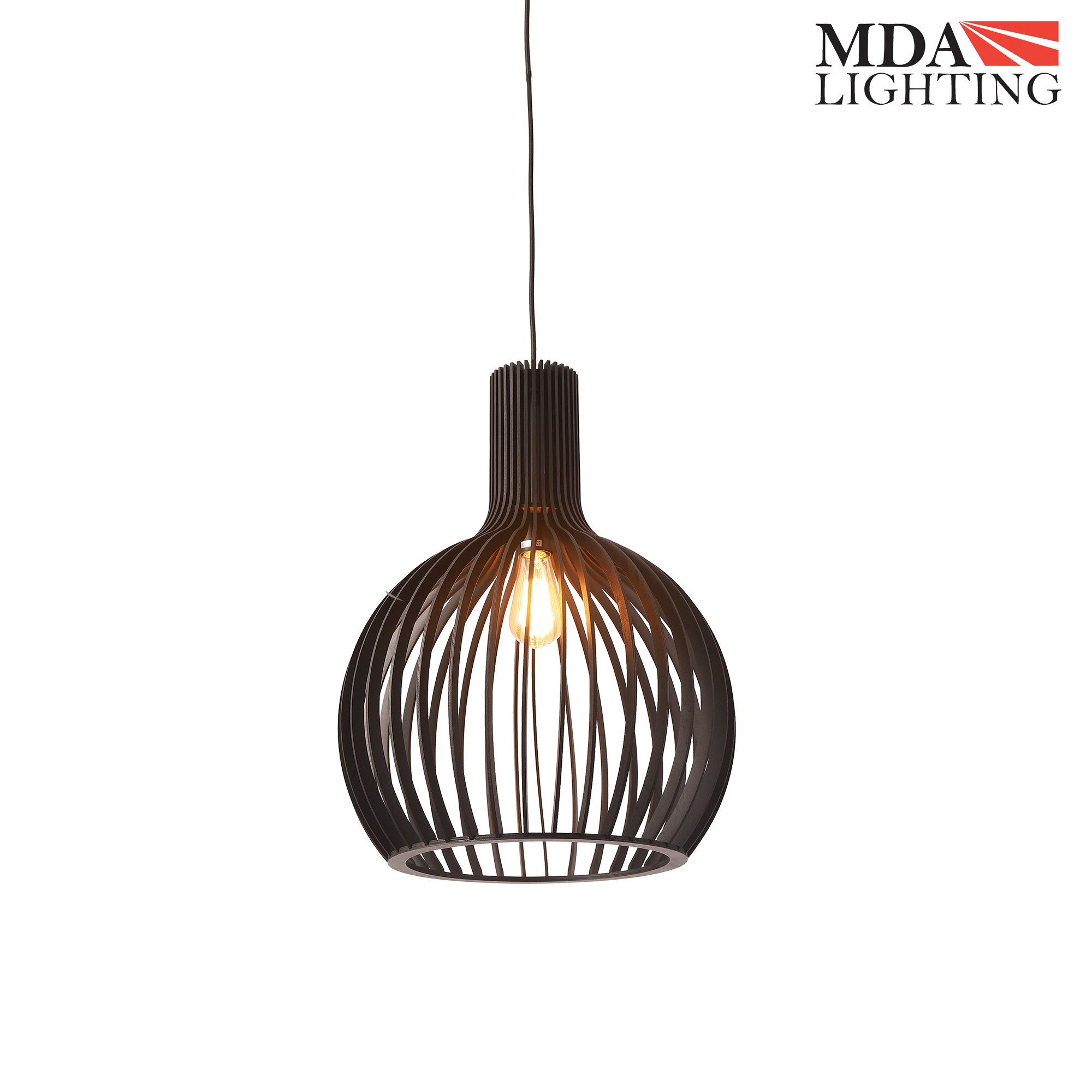 Boaz Small Pendant Light Black - MDABOA1LBK
