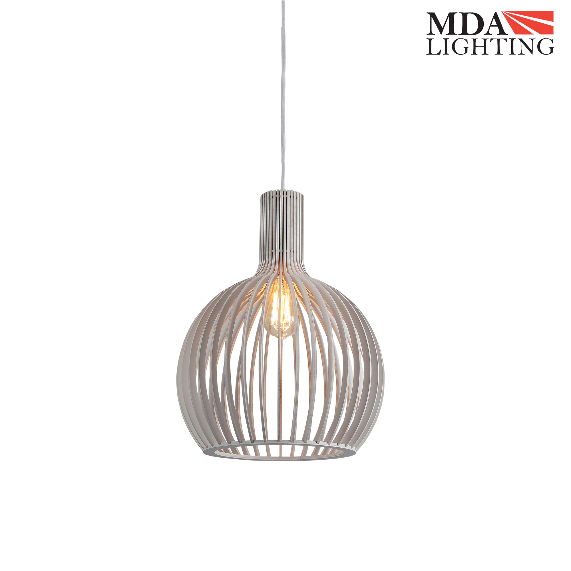 Boaz Small Pendant Light White - MDABOA1SWH