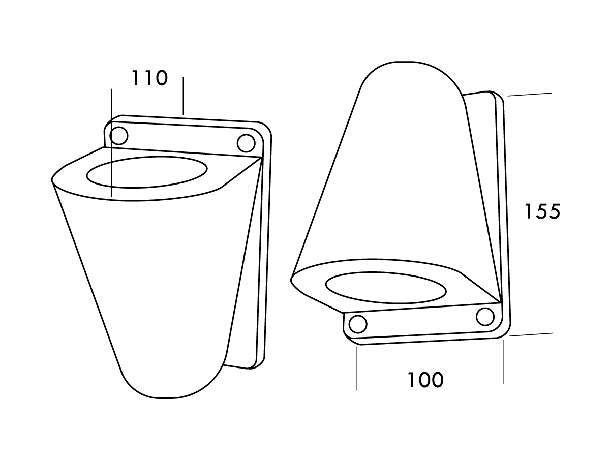Boss LED Outdoor Wall Light 10W 3000K Anthracite - SI A/BOSS/10W/ANT