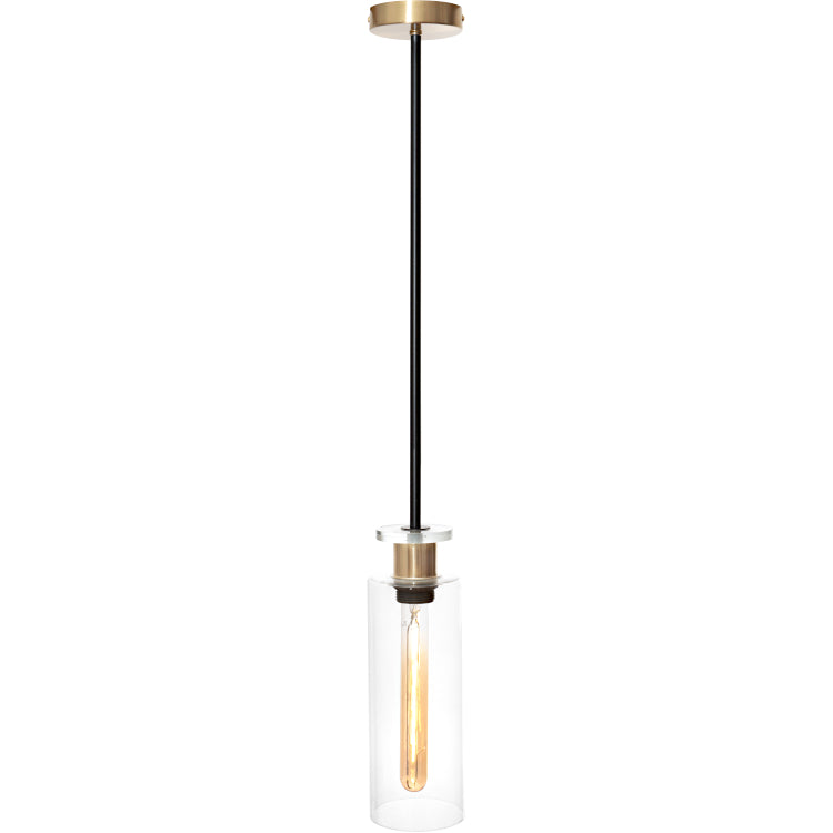 Bourne Pendant Light Black & Gold - BOUR1PBLK