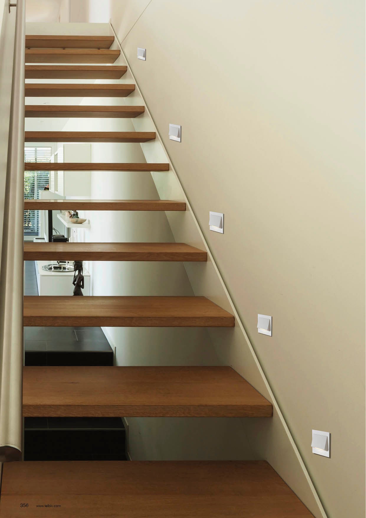 Brea Recessed Square Stair Light 3W LED 5000K White - BREA 3-WH85