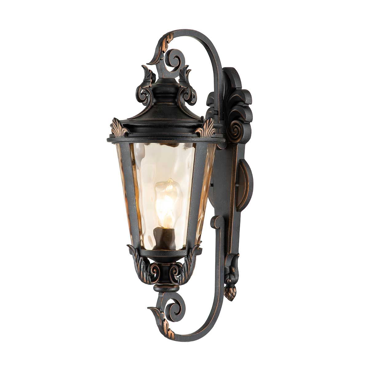 Baltimore Large Wall Lantern Weathered Bronze - BT1-L