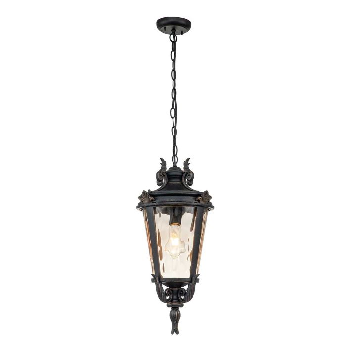 Baltimore Large Ceiling Chain Lantern Weathered Bronze - BT8-L