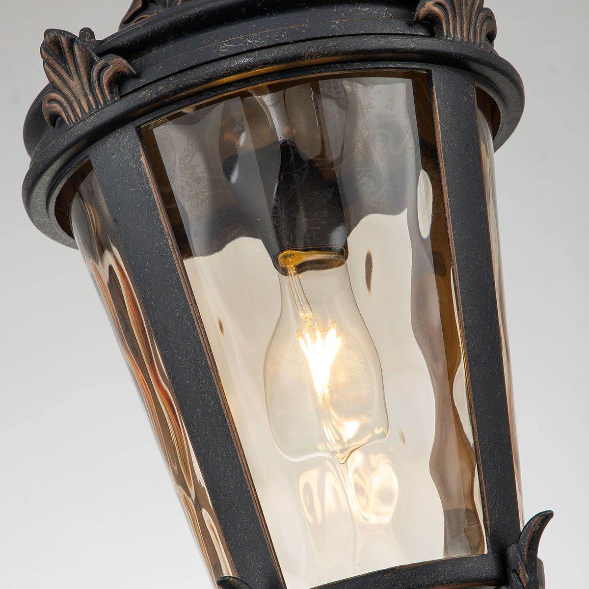 Baltimore Large Ceiling Chain Lantern Weathered Bronze - BT8-L