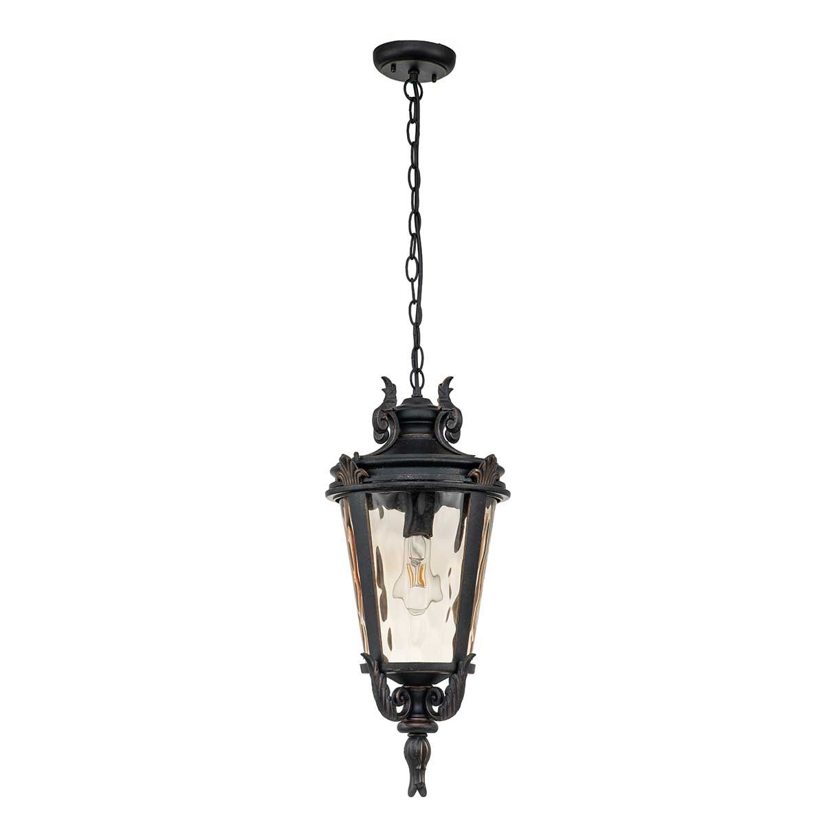 Baltimore Large Ceiling Chain Lantern Weathered Bronze - BT8-L