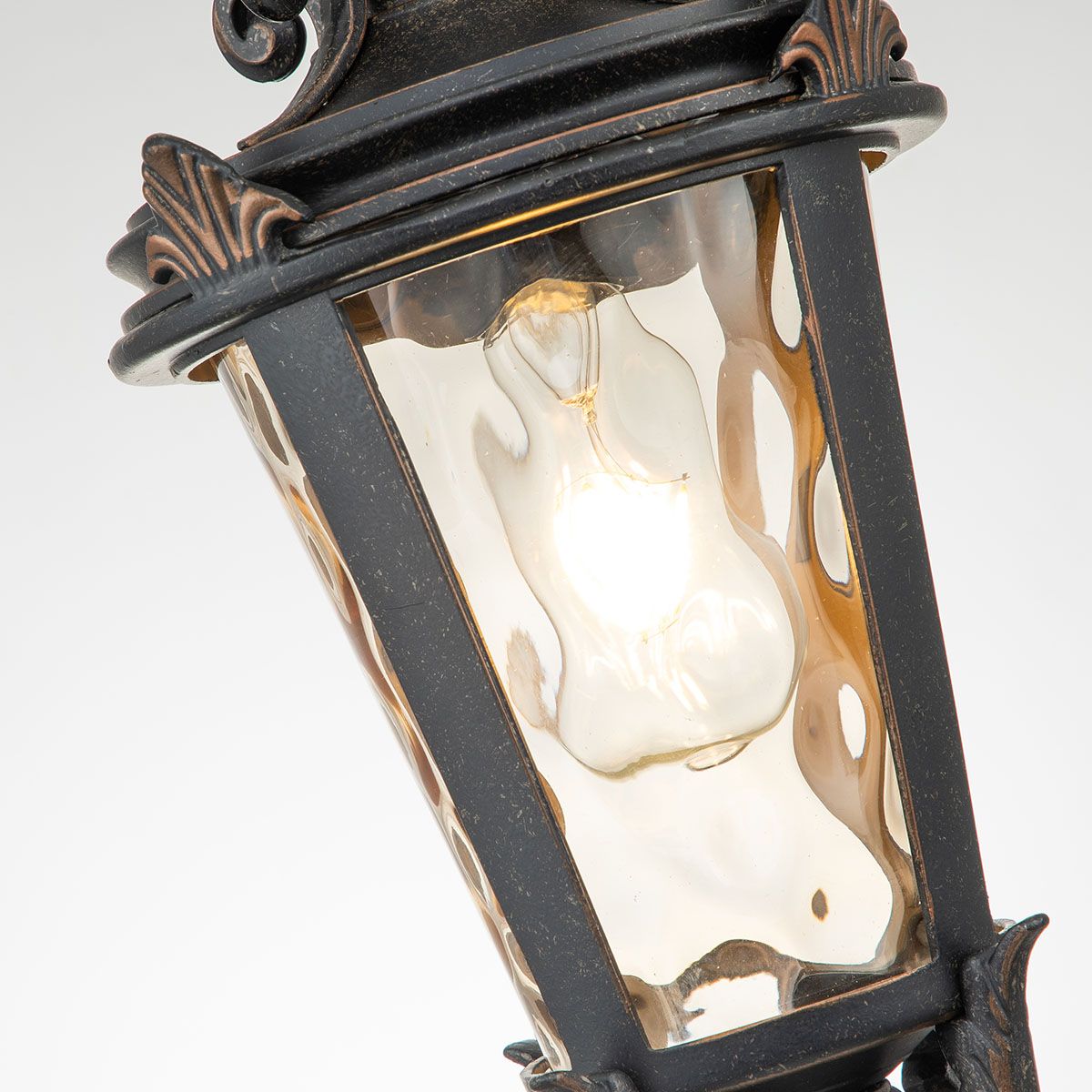 Baltimore Medium Ceiling Chain Lantern Weathered Bronze - BT8-M