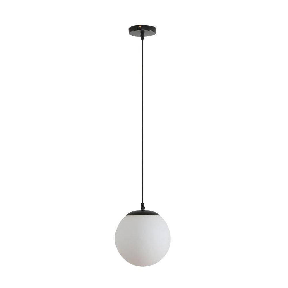 Buy Pendant Lights Australia Bubble Pendant Light W200mm Black Opal Glass - 31457