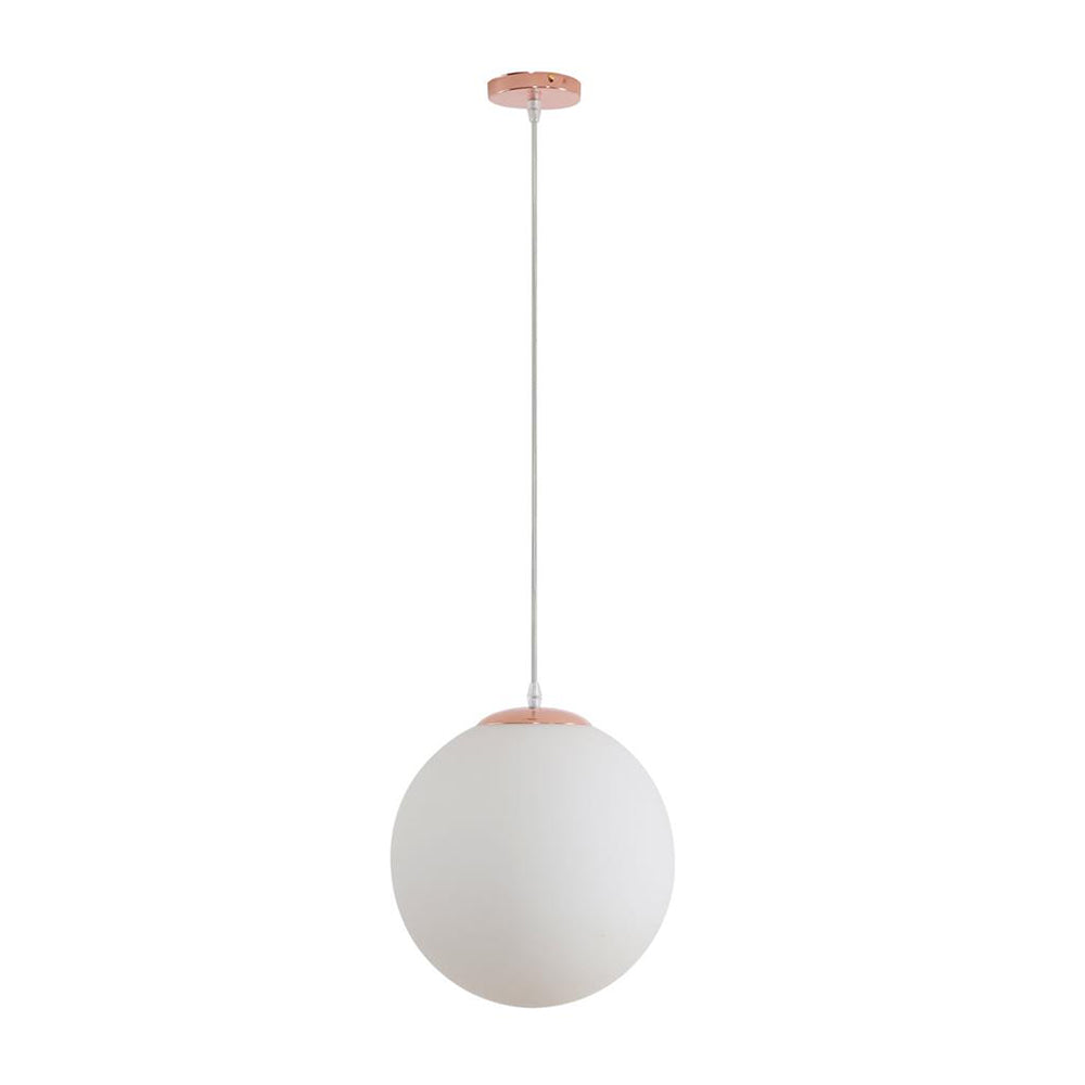 Buy Pendant Lights Australia Bubble Pendant Light W300mm Rose Gold Opal Glass - 31489