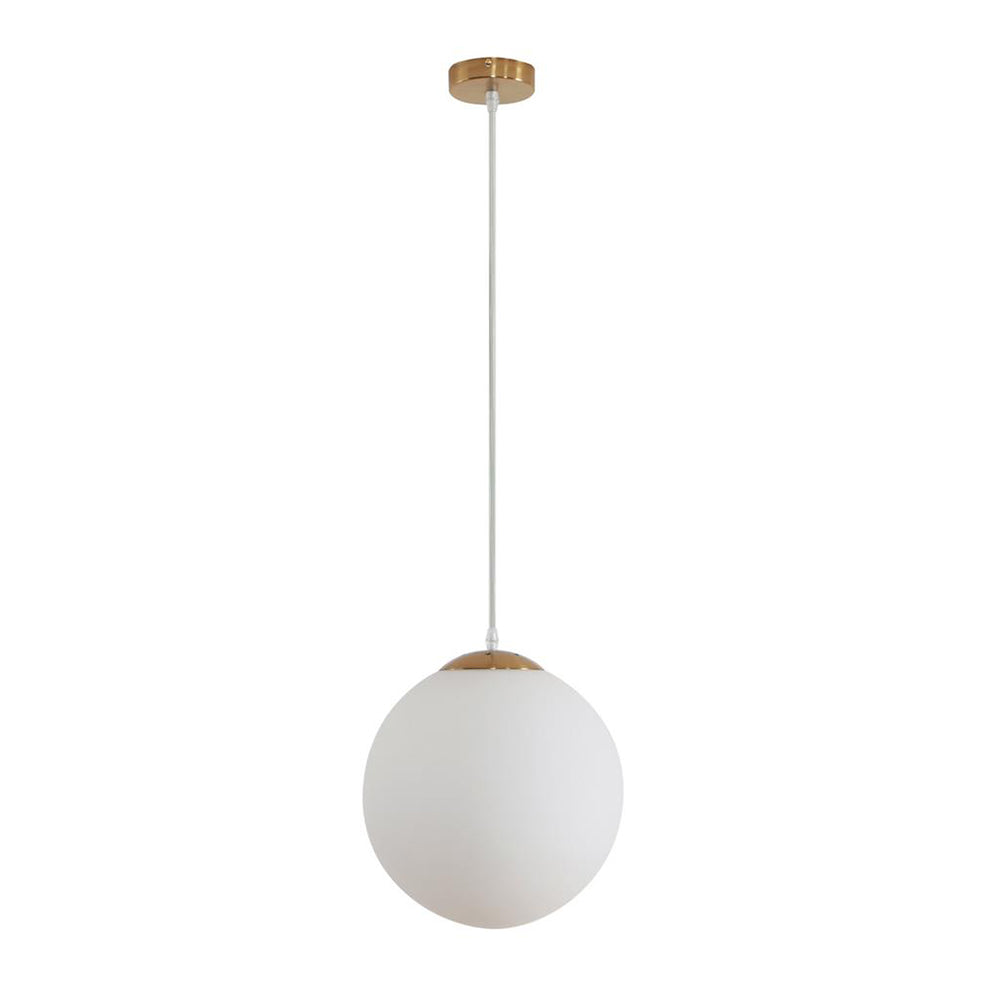 Bubble Pendant Light W300mm Satin Brass Opal Glass - 31490