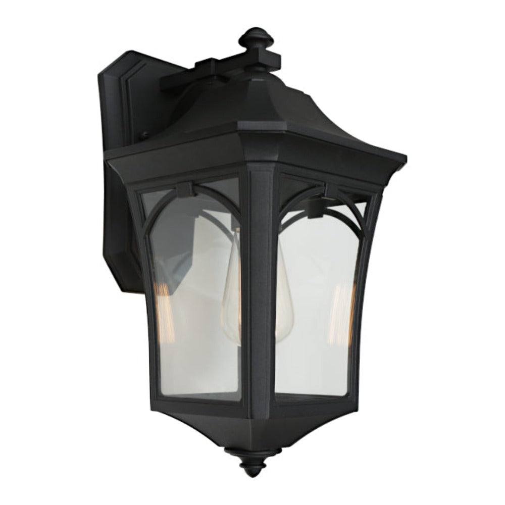 Buy Outdoor Wall Lanterns Australia Burston Large Outdoor Wall Lantern Black - BURS1ELGBLK