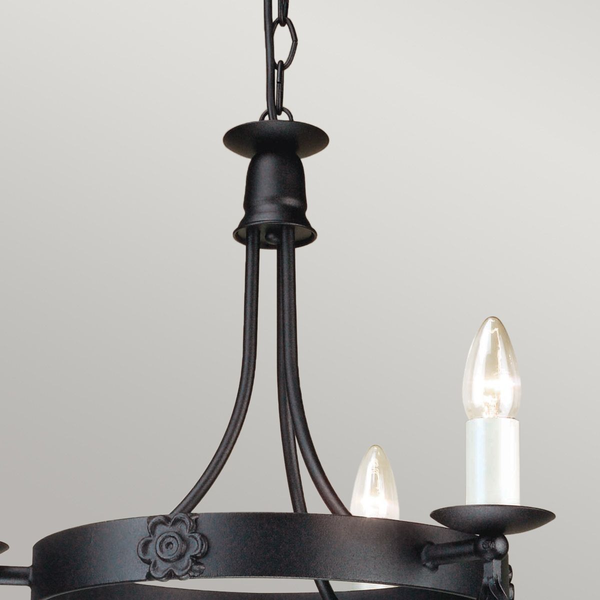 Belfry Steel 3 Light Chandelier Black - BY3-BLACK