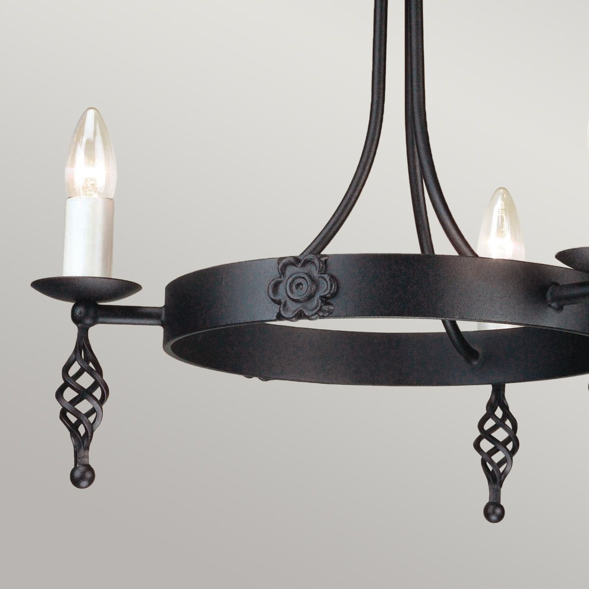 Belfry Steel 3 Light Chandelier Black - BY3-BLACK