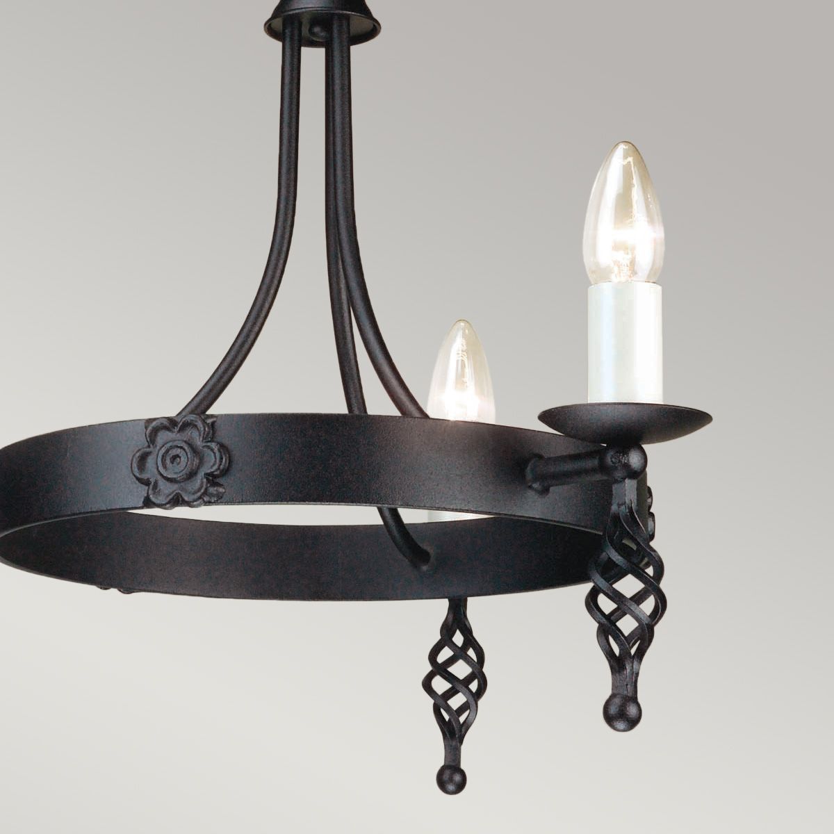 Belfry Steel 3 Light Chandelier Black - BY3-BLACK