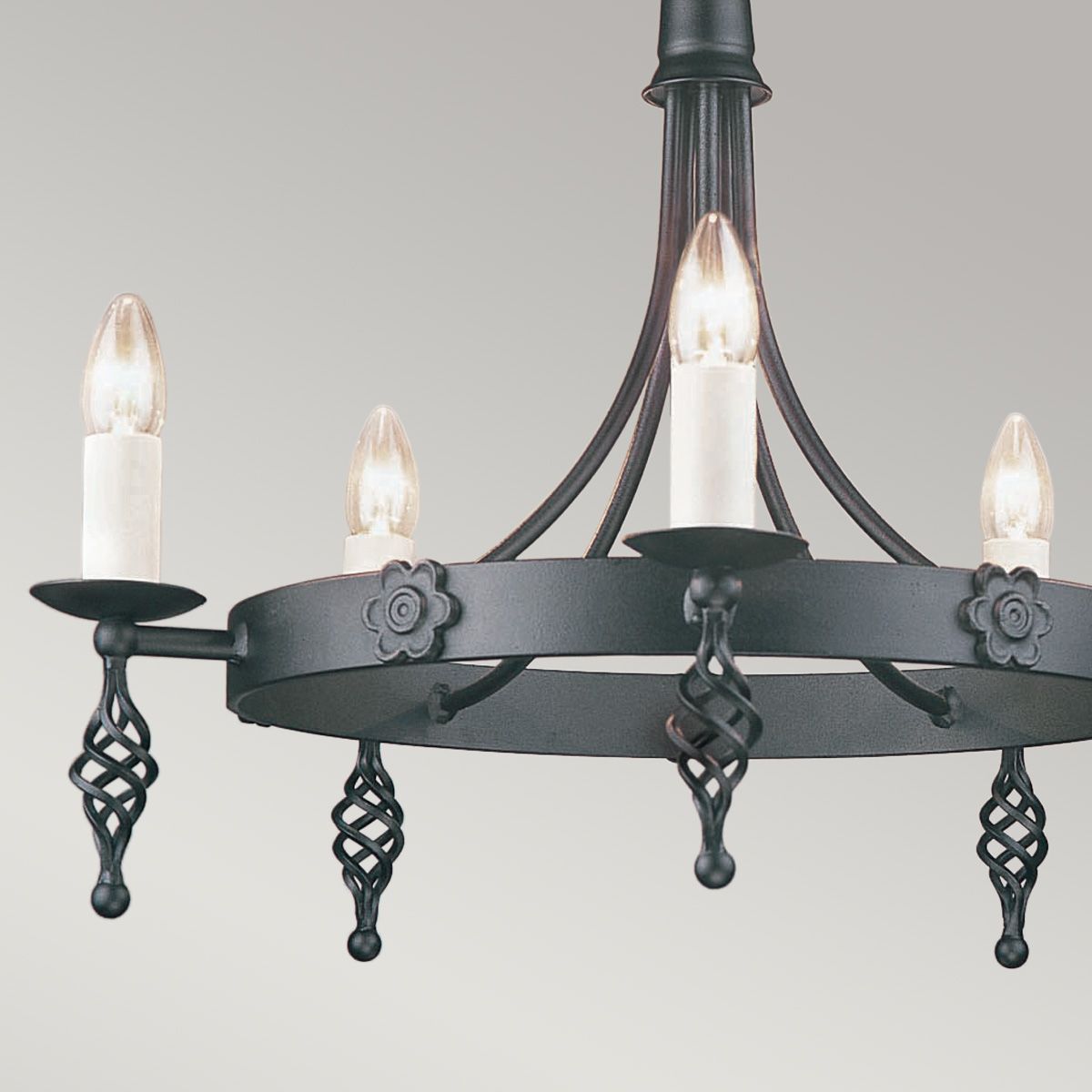 Belfry Steel 5 Light Chandelier Black - BY5-BLACK