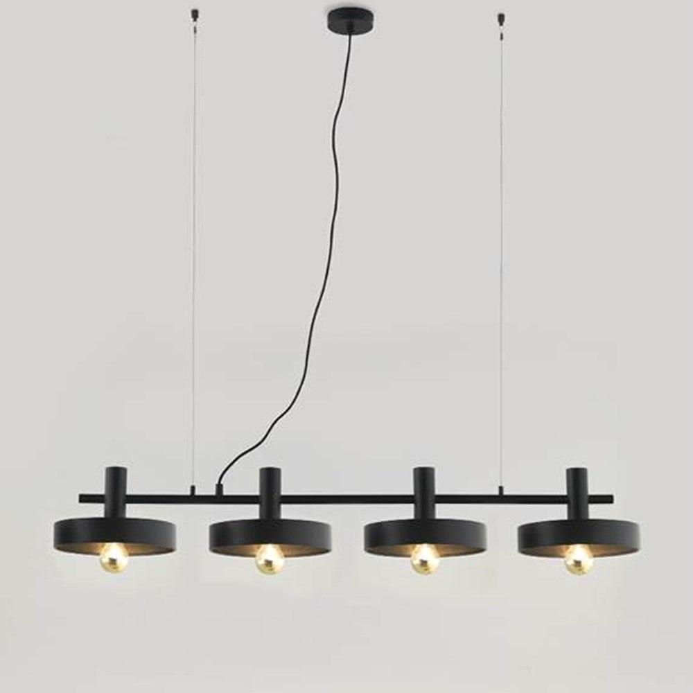 Aloa Pendant Light Matt Black & Shinny Gold - ARO.C1227/4L
