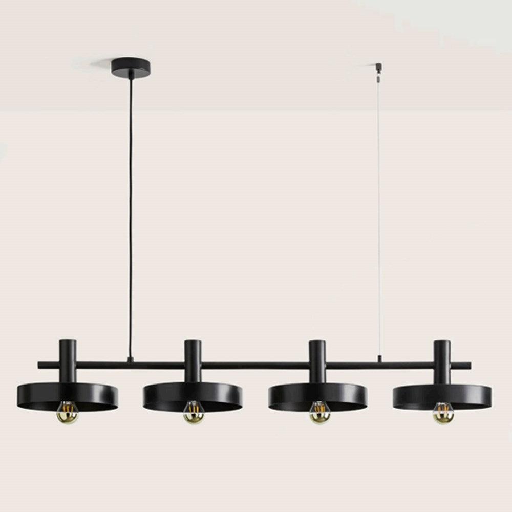 Aloa Pendant Light Matt Black & Shinny Gold - ARO.C1227/4L