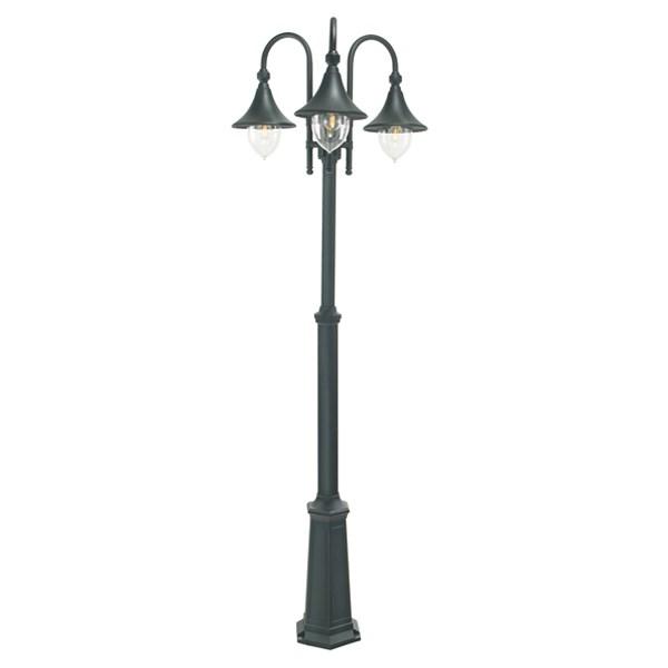 Firenze Post Light 3 Light Aluminum Black or White