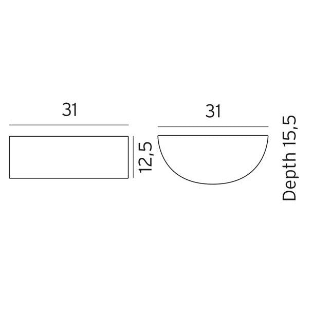 Vasa Up & Down Wall Light Aluminium - NLYS.120AL