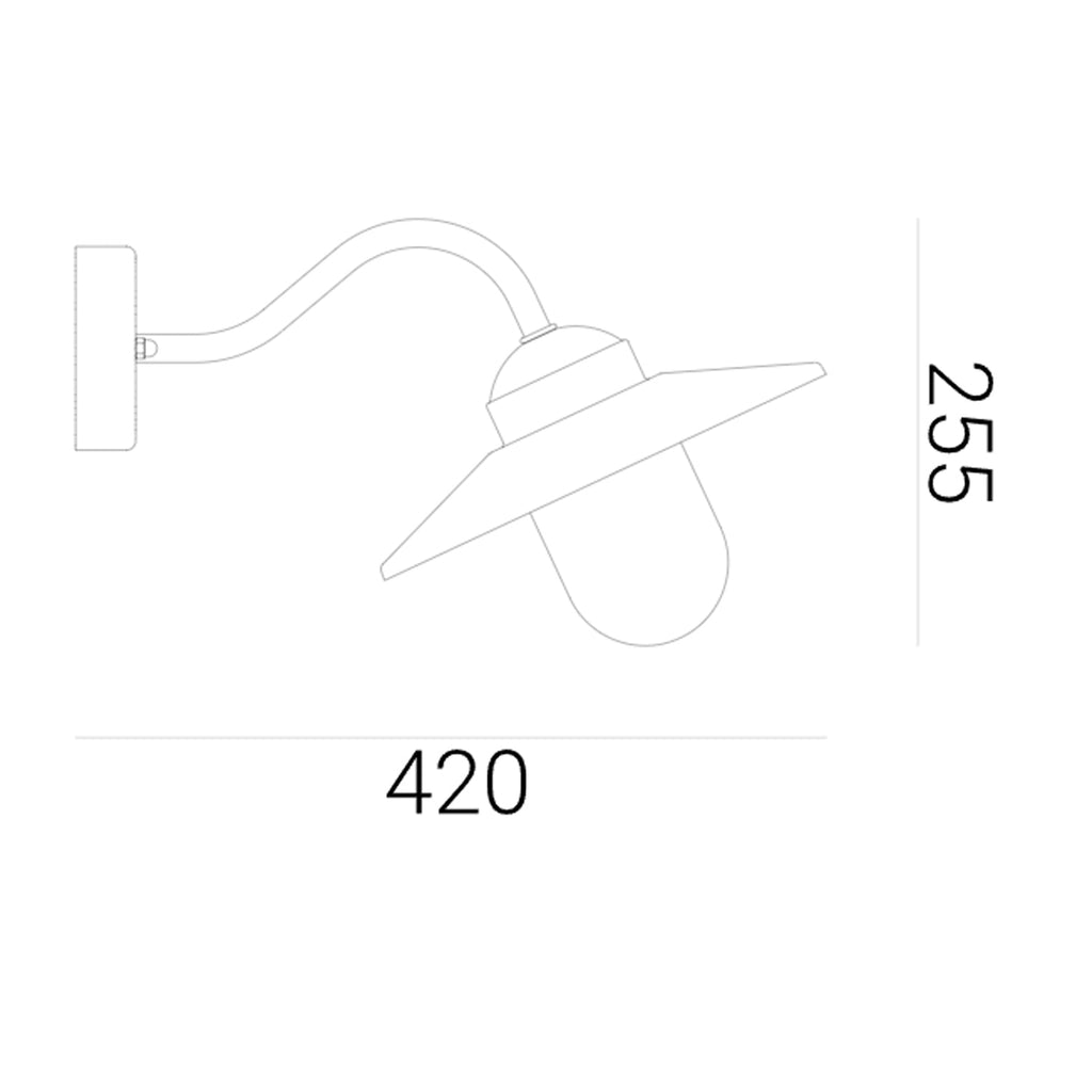 Karlstad Wall Light Steel Black - NLYS.230B