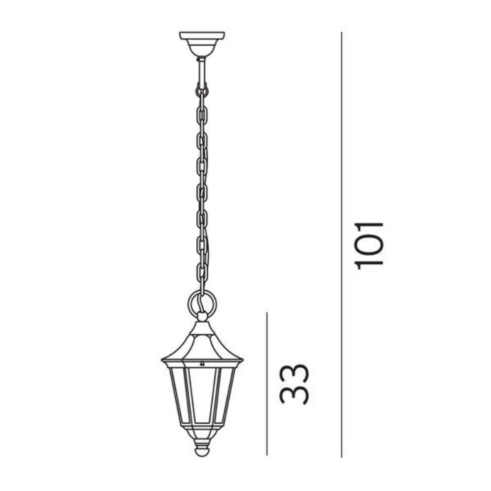 Modena Pendant Light Aluminum Black - NLYS.351A/B