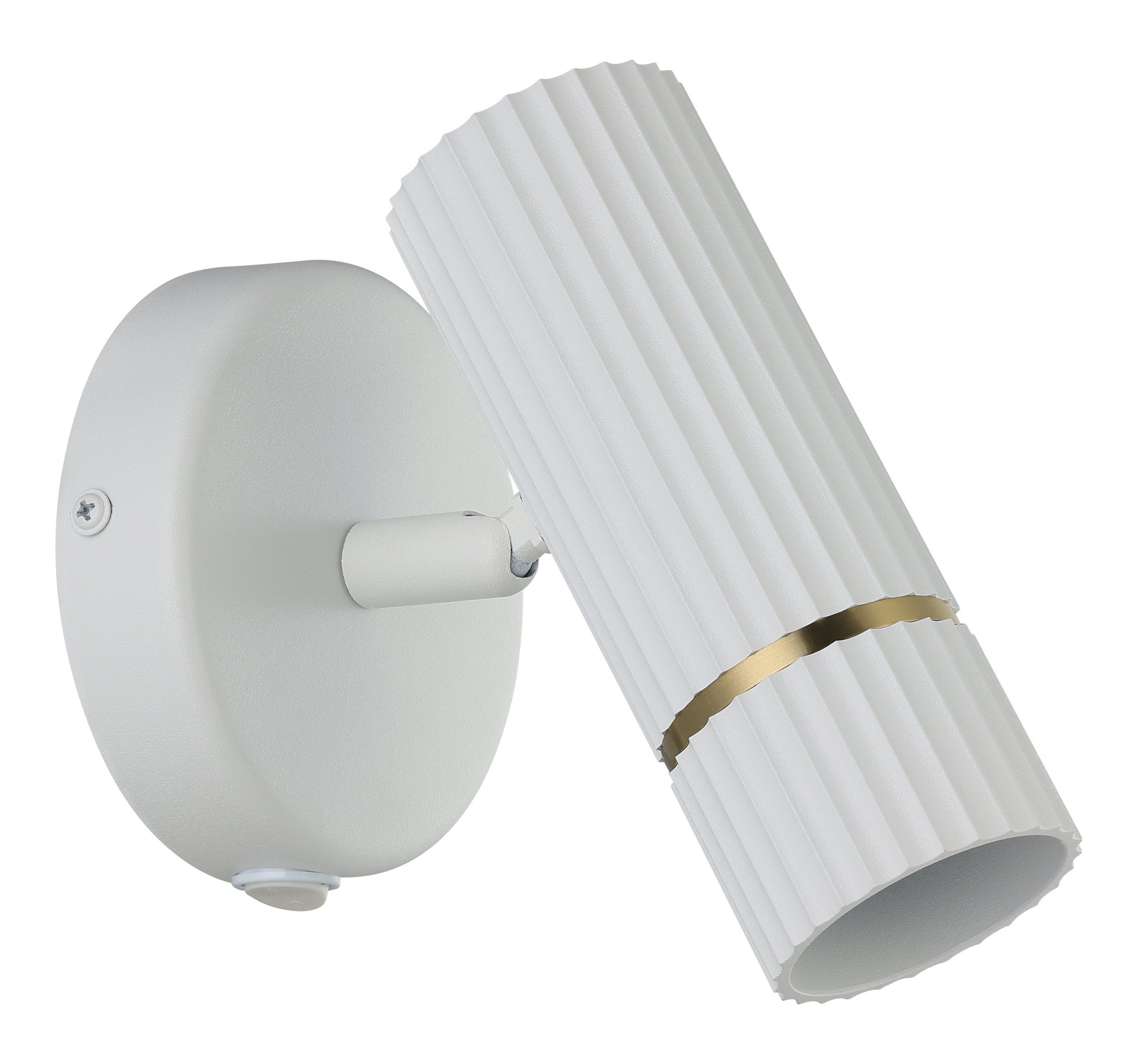 Caminia Wall Light White & Brass - 206688