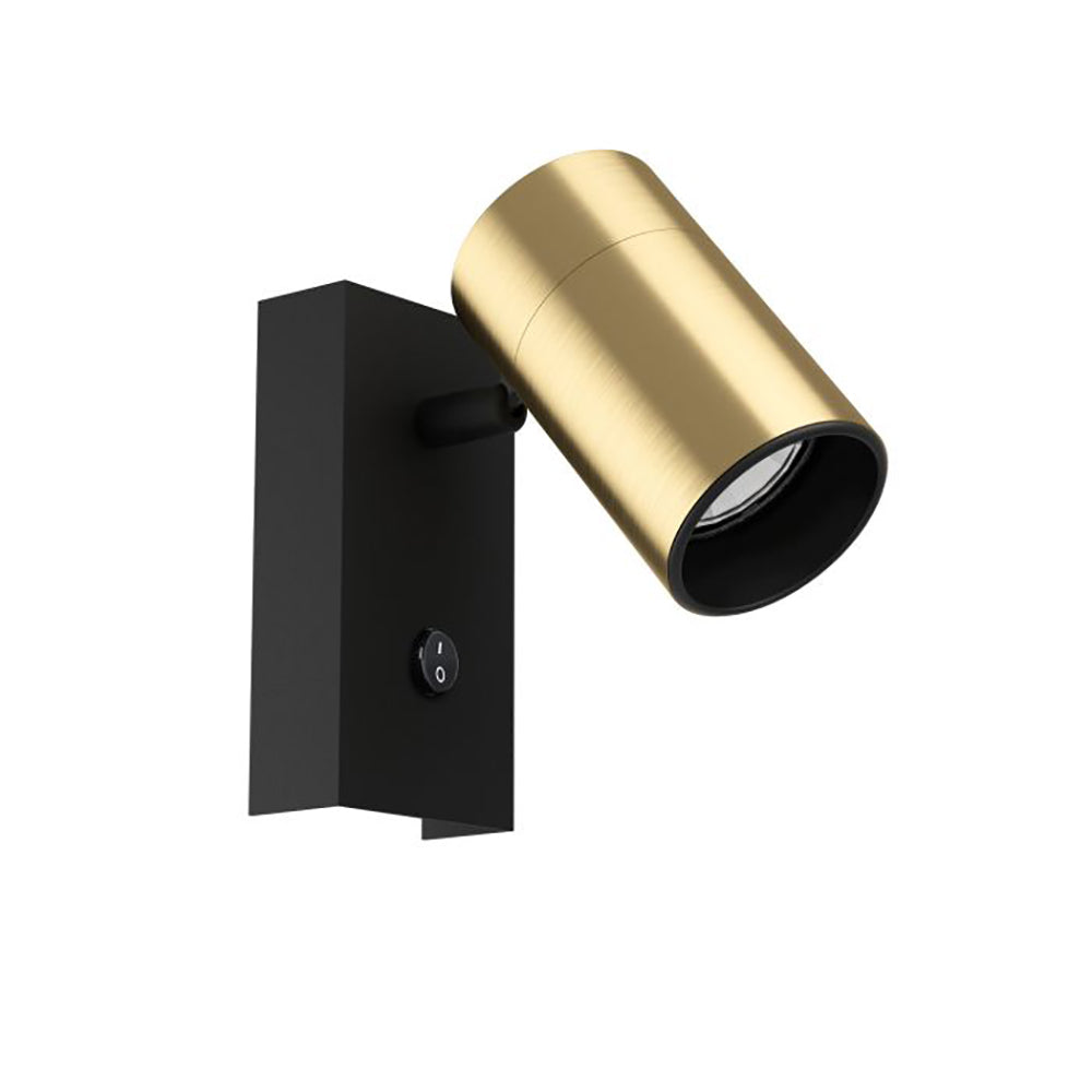 Cumaribo Bedside Reading Light Black / Brass Steel- 390082N