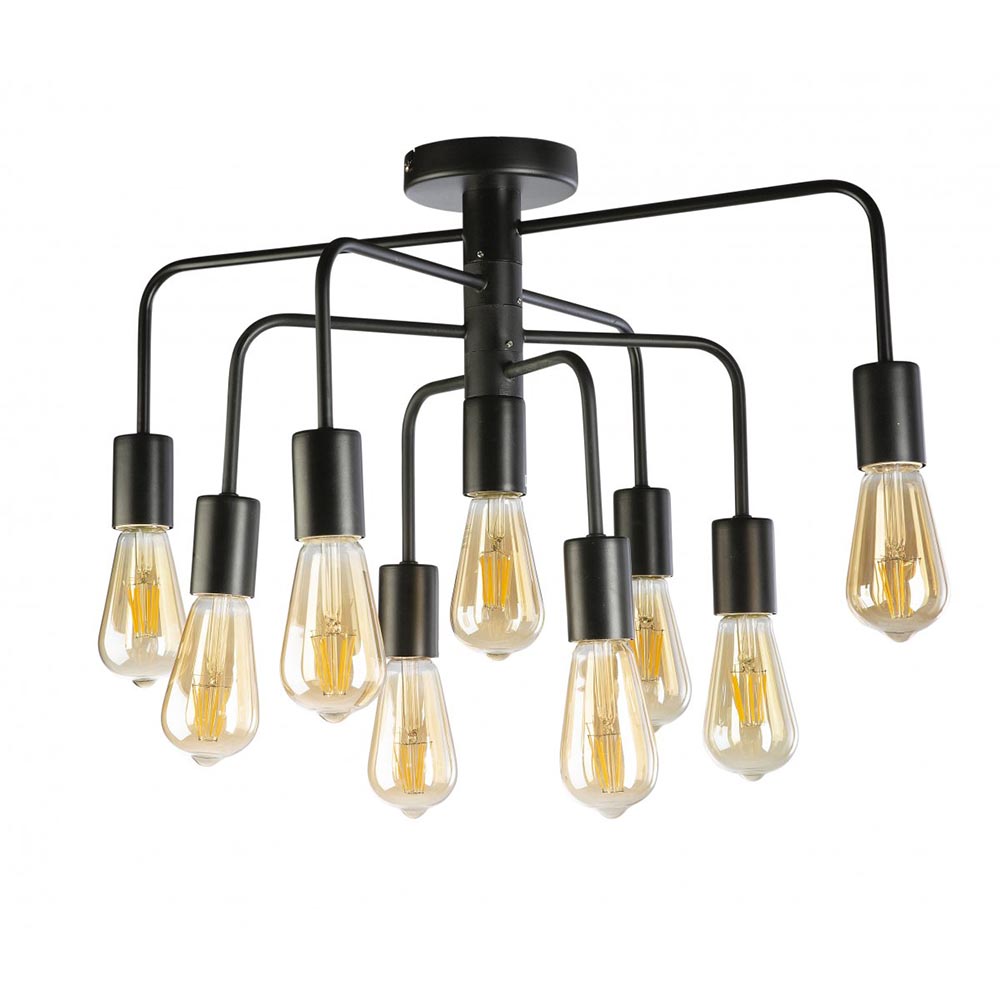 Fiorentino Lighting - ALEXY 9 Light Pendant Black