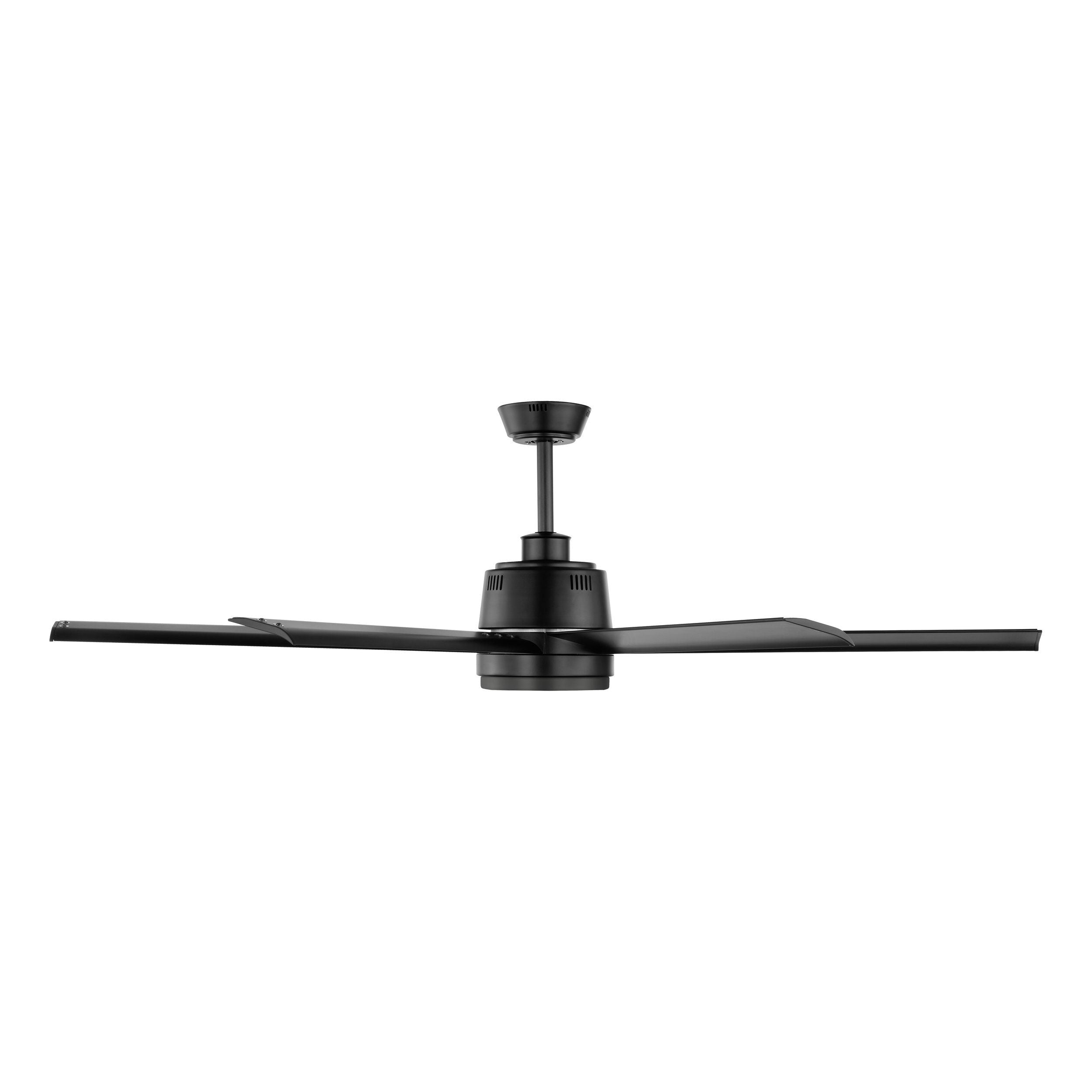Tourbillion Pro DC Ceiling Fan 60" Black Blade With Remote - 20779402