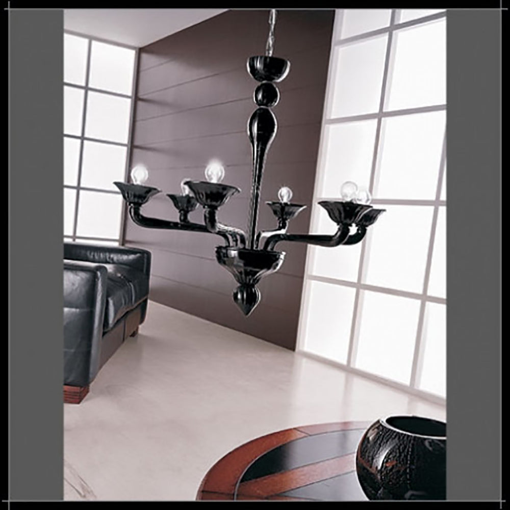 Buy Chandeliers Australia Fiorentino Lighting - CA'DORA 6 Light Pendant Light Black