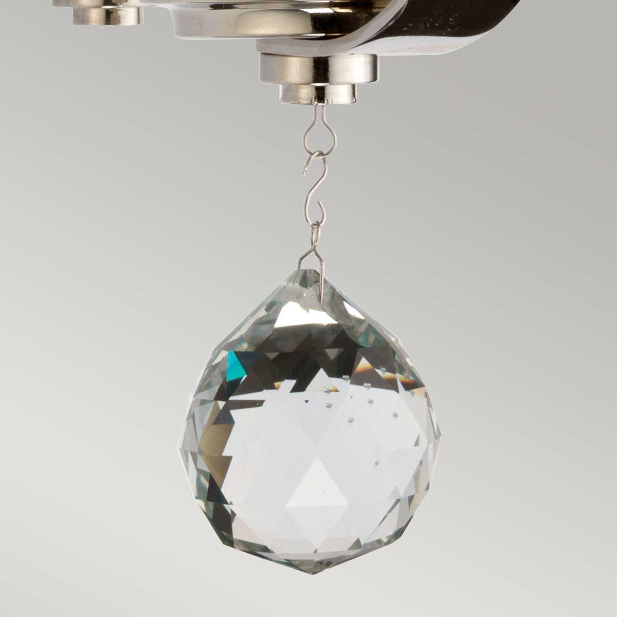 Cassie Steel Wall Light Polished Nickel - CASSIE1