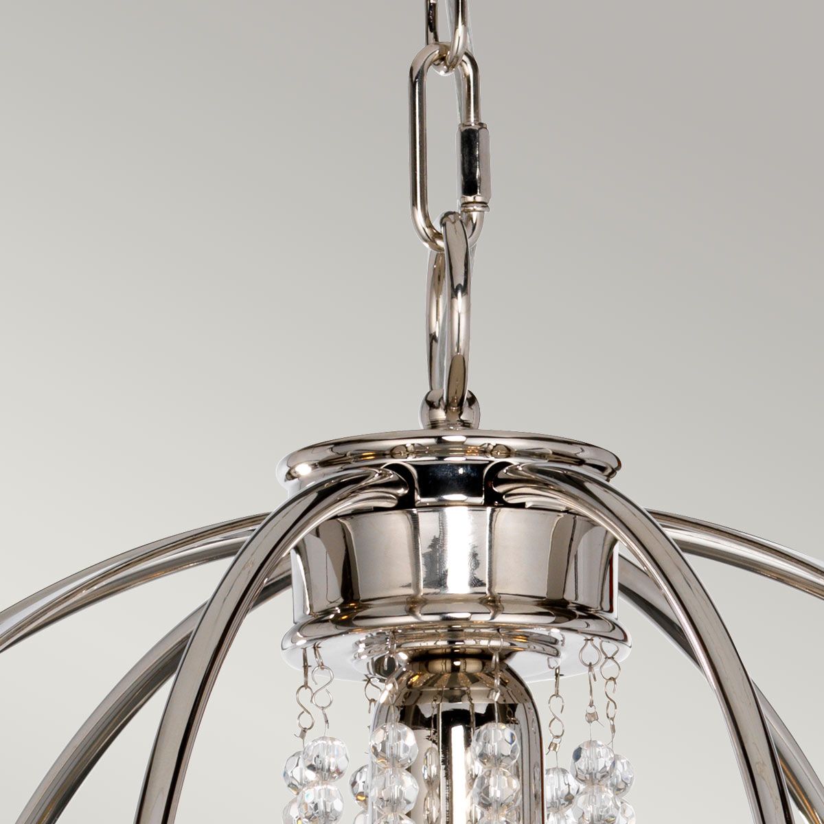 Cassie 4 Light Pendant Polished Nickel - CASSIE4