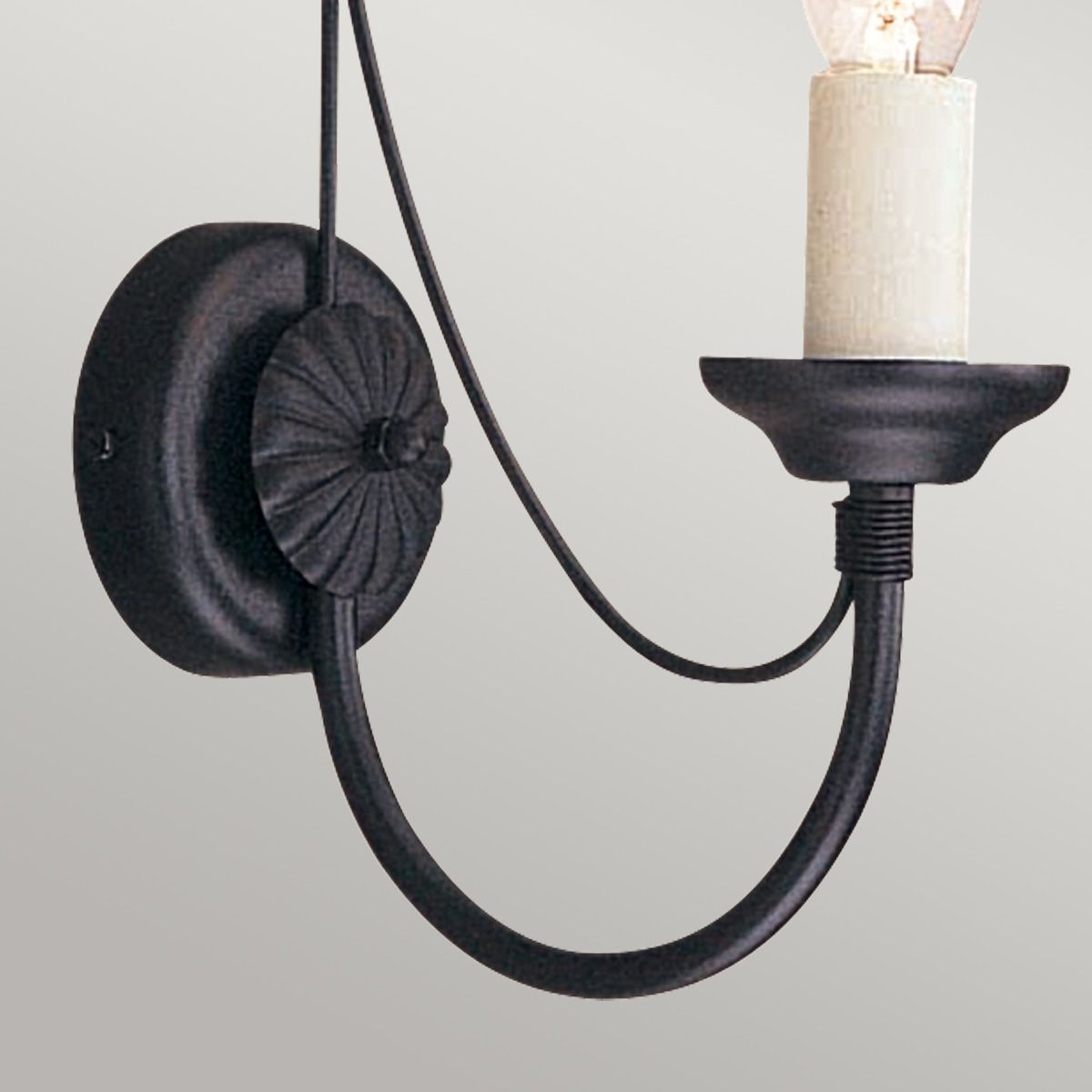 Carisbrooke Steel Wall Light Black - CB1-BLACK